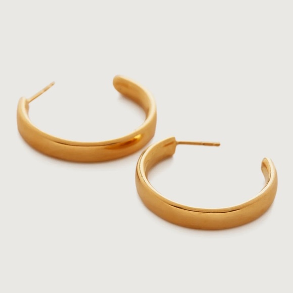 MONICA VINADER 18K Gold Vermeil Hoop Earrings - Picture 5 of 11